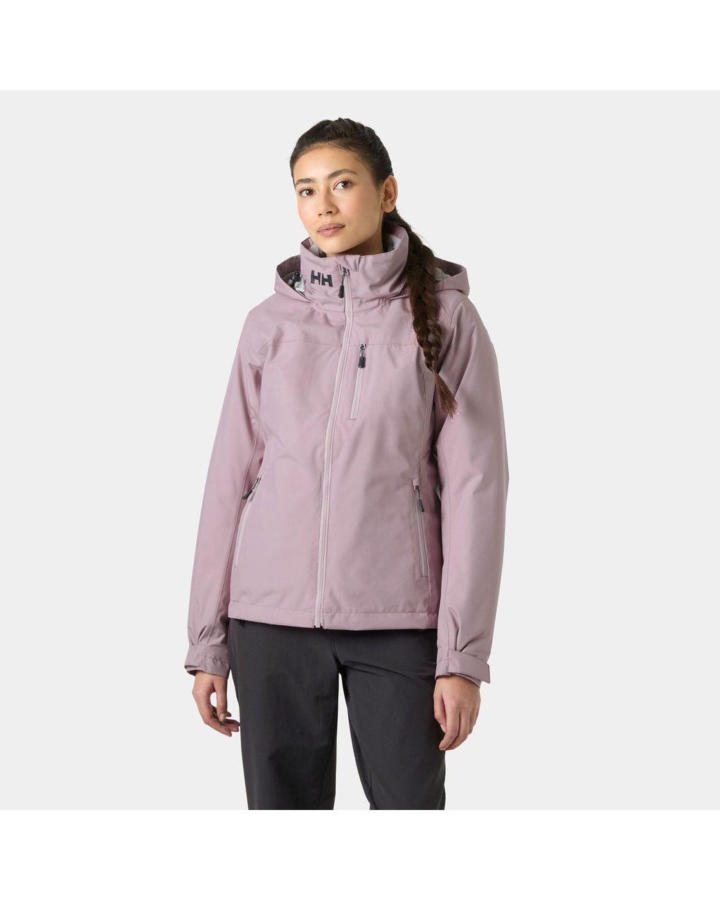 Helly Hansen Purple Crew Hooded Pile Jacket