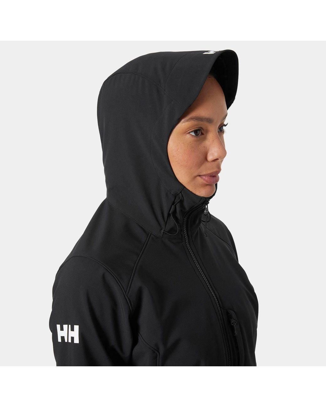 Helly Hansen Black Paramount Hooded Softshell Jacket