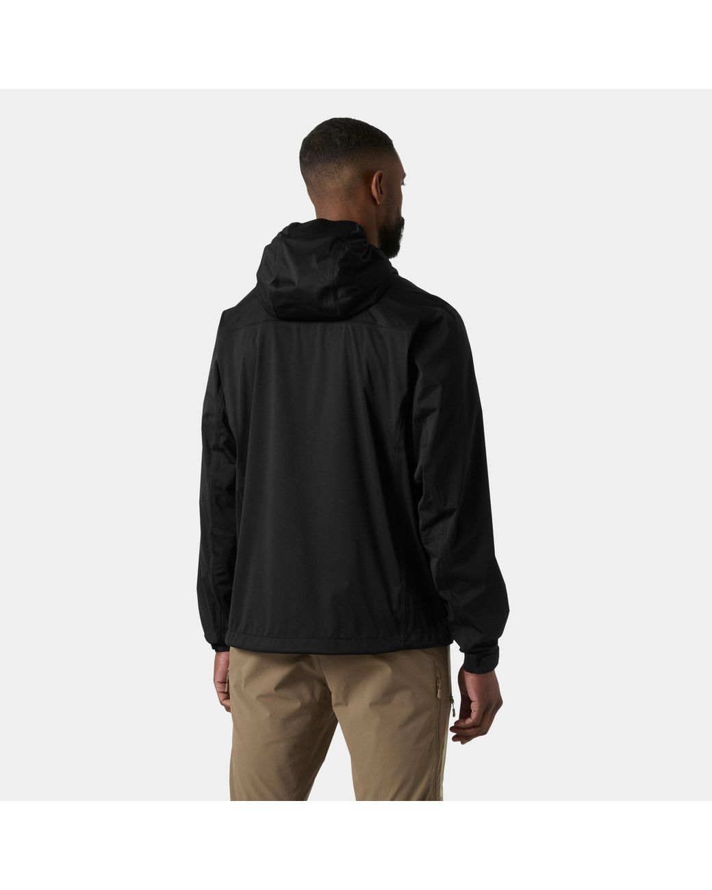 Helly Hansen Black Momentum 3-Layer Stretch Jacket for men