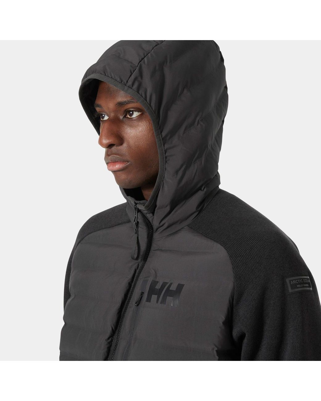Helly Hansen Black Arctic Ocean Hybrid Insulator for men