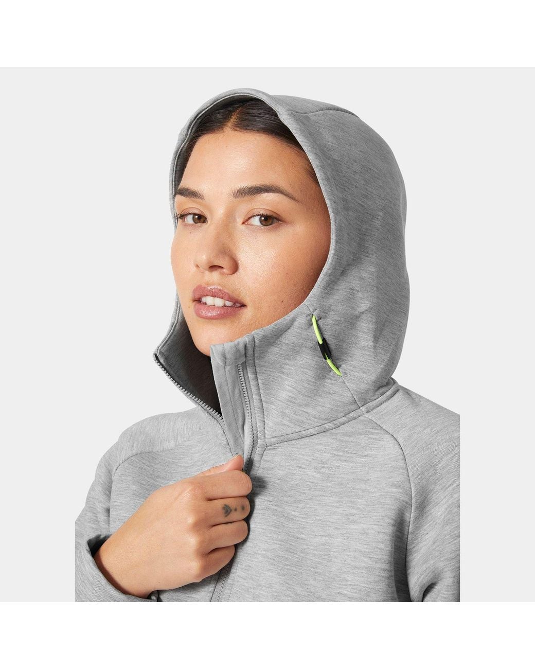 Helly Hansen Gray Hp Ocean Full-Zip Short Jacket