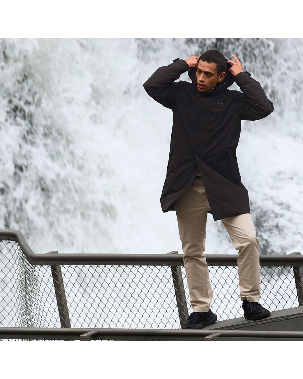 Brussel Raincoat Helly Hansen de hombre de color Black