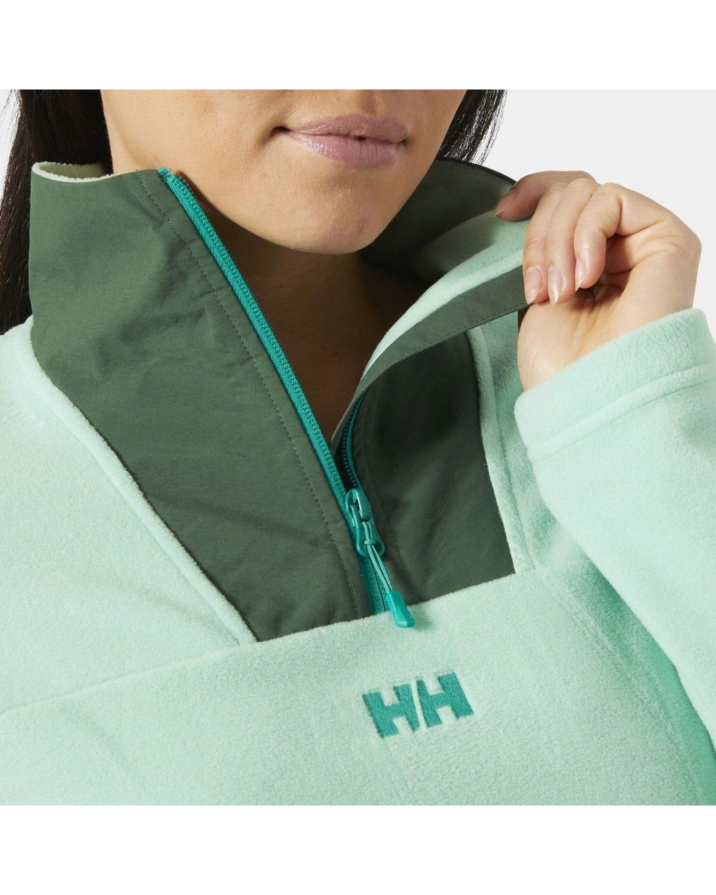 Helly Hansen Green Daybreaker Cropped Fleece
