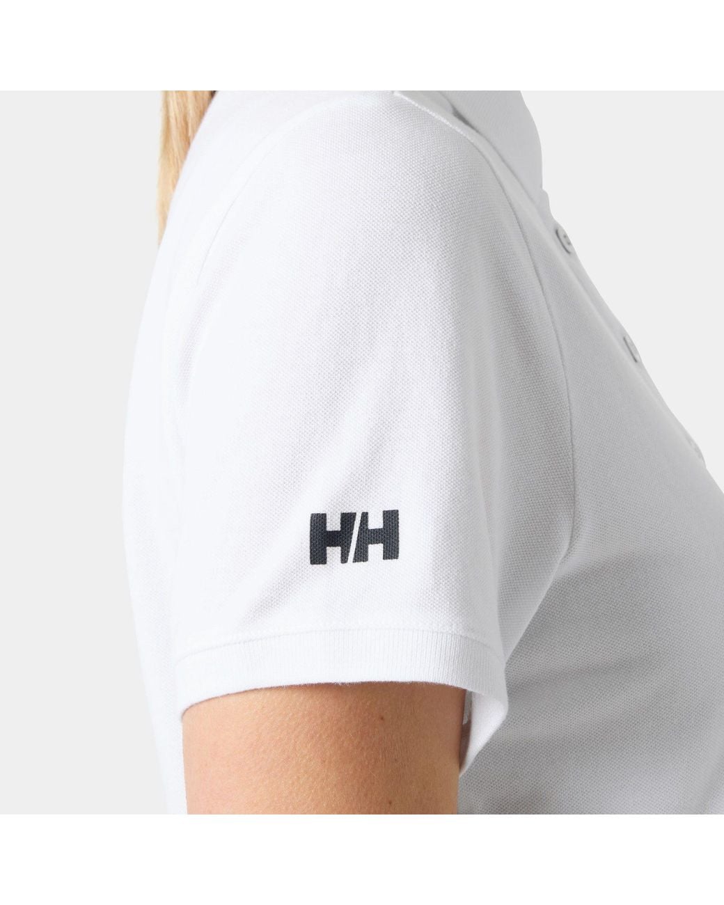 Helly Hansen White Crew Pique 2 Polo