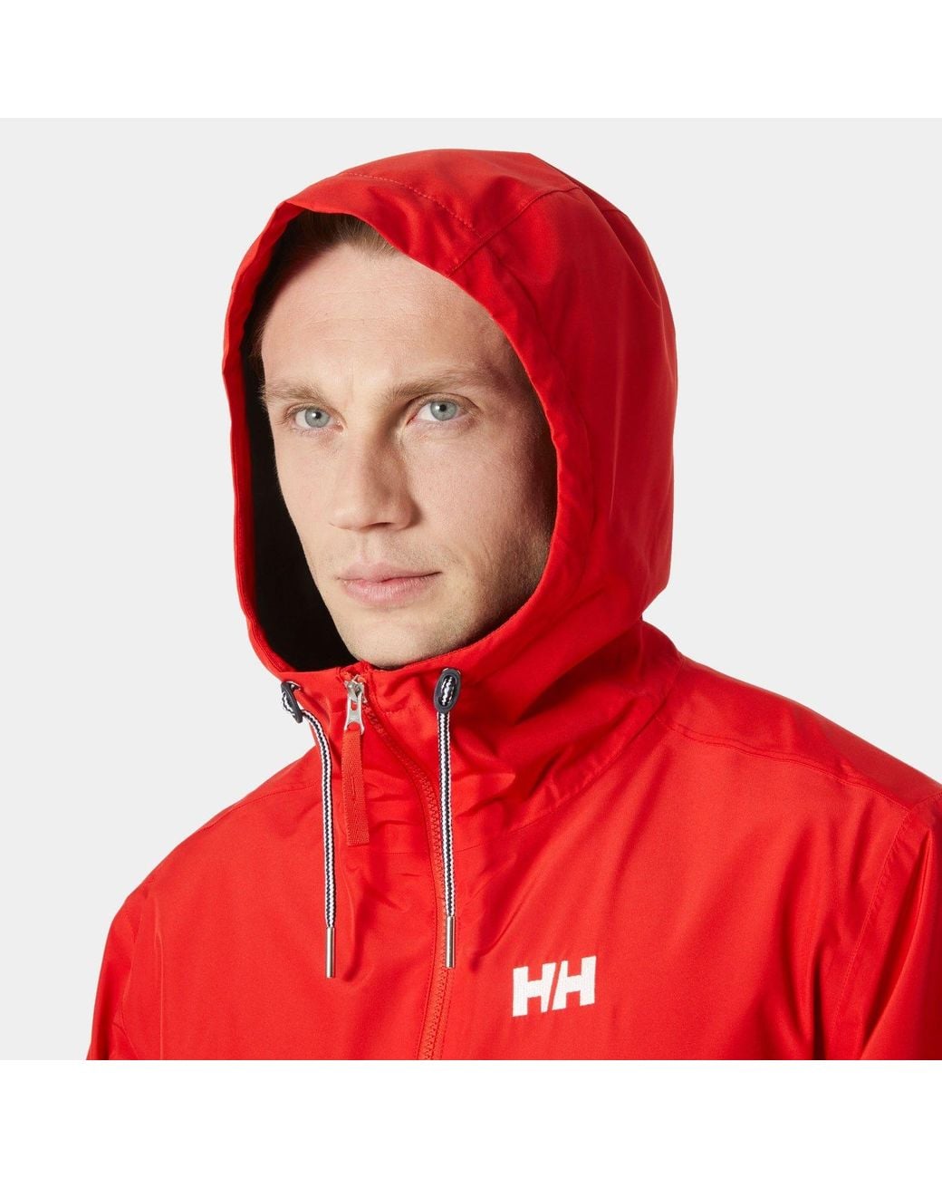 Helly Hansen Red Sandoy Rain Jacket for men