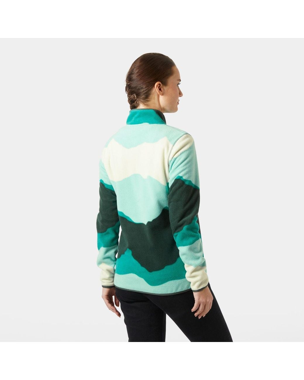 Helly Hansen Green Maridalen Printed Fleece