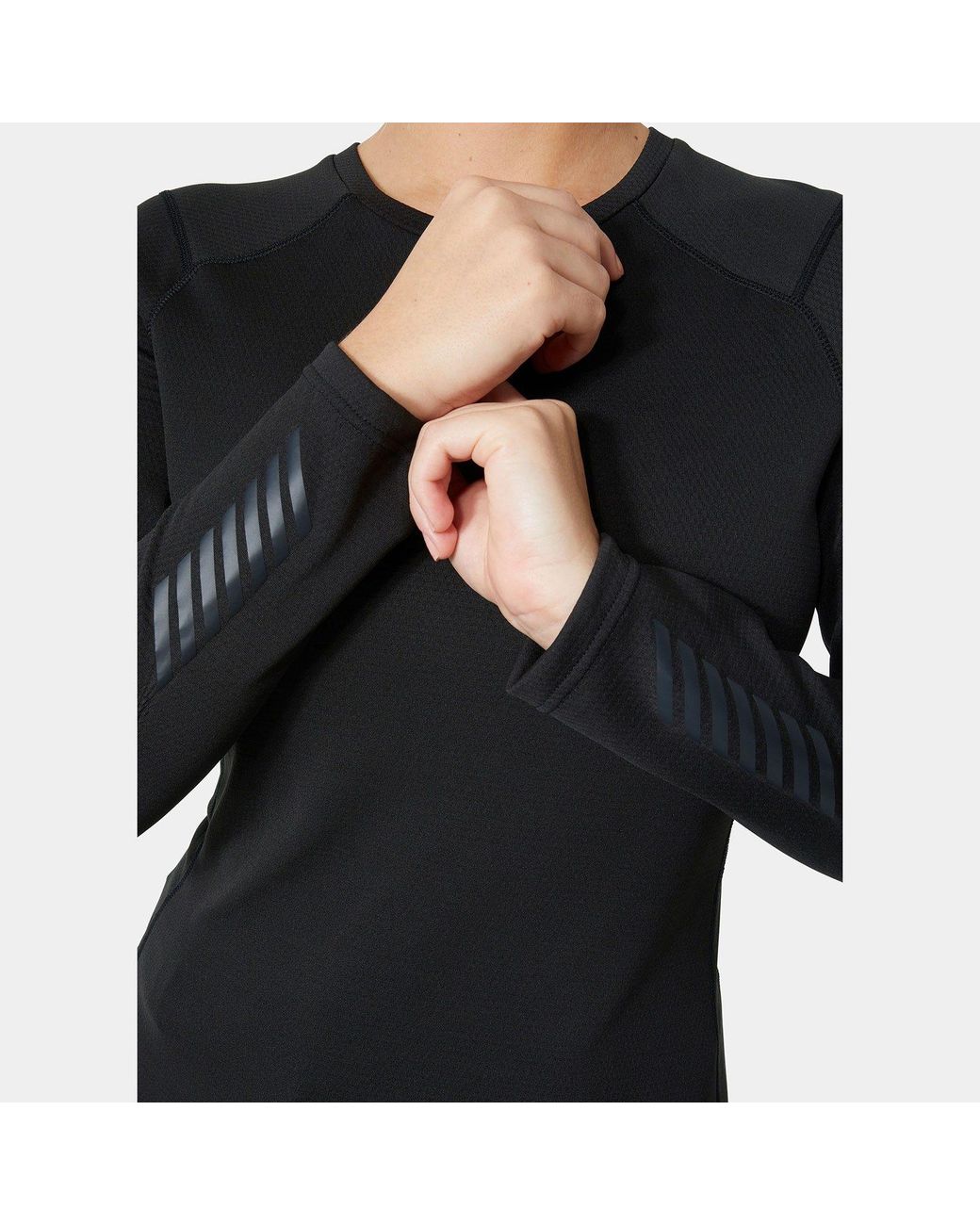 Helly Hansen Black Lifa Active Crew Base Layer