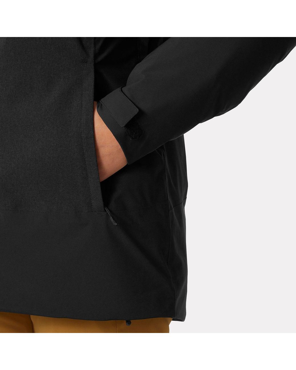 Helly Hansen Black Snowplay Long Insulated Ski Jacket