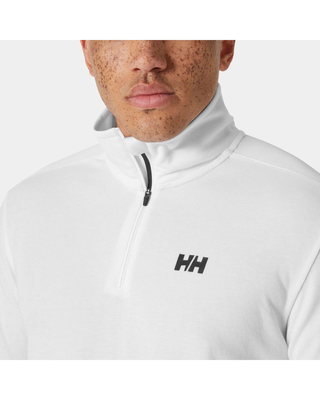Helly Hansen White Hp Half-Zip Pullover 2.0 for men