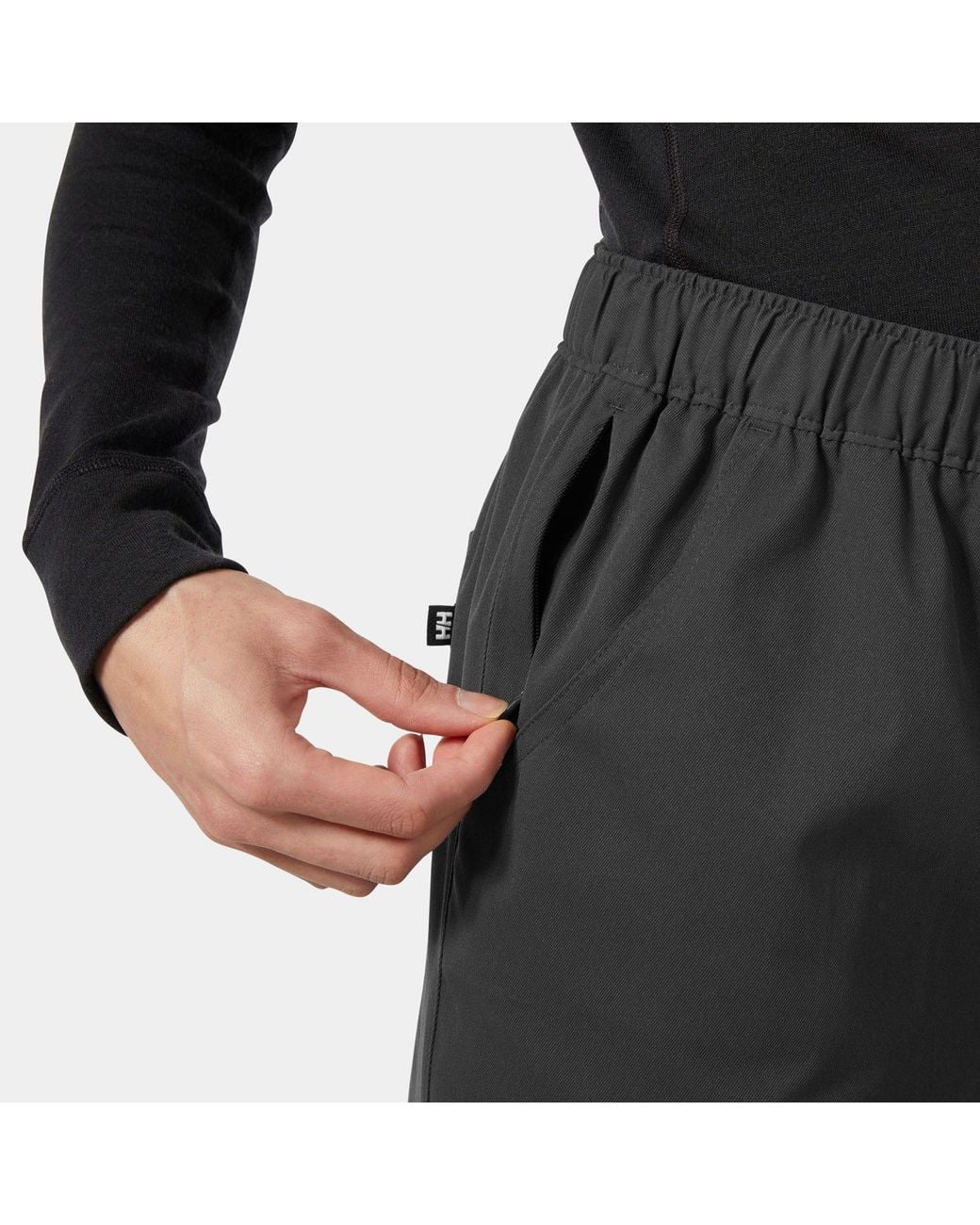 Helly Hansen Black Holmen Relaxed Trousers for men