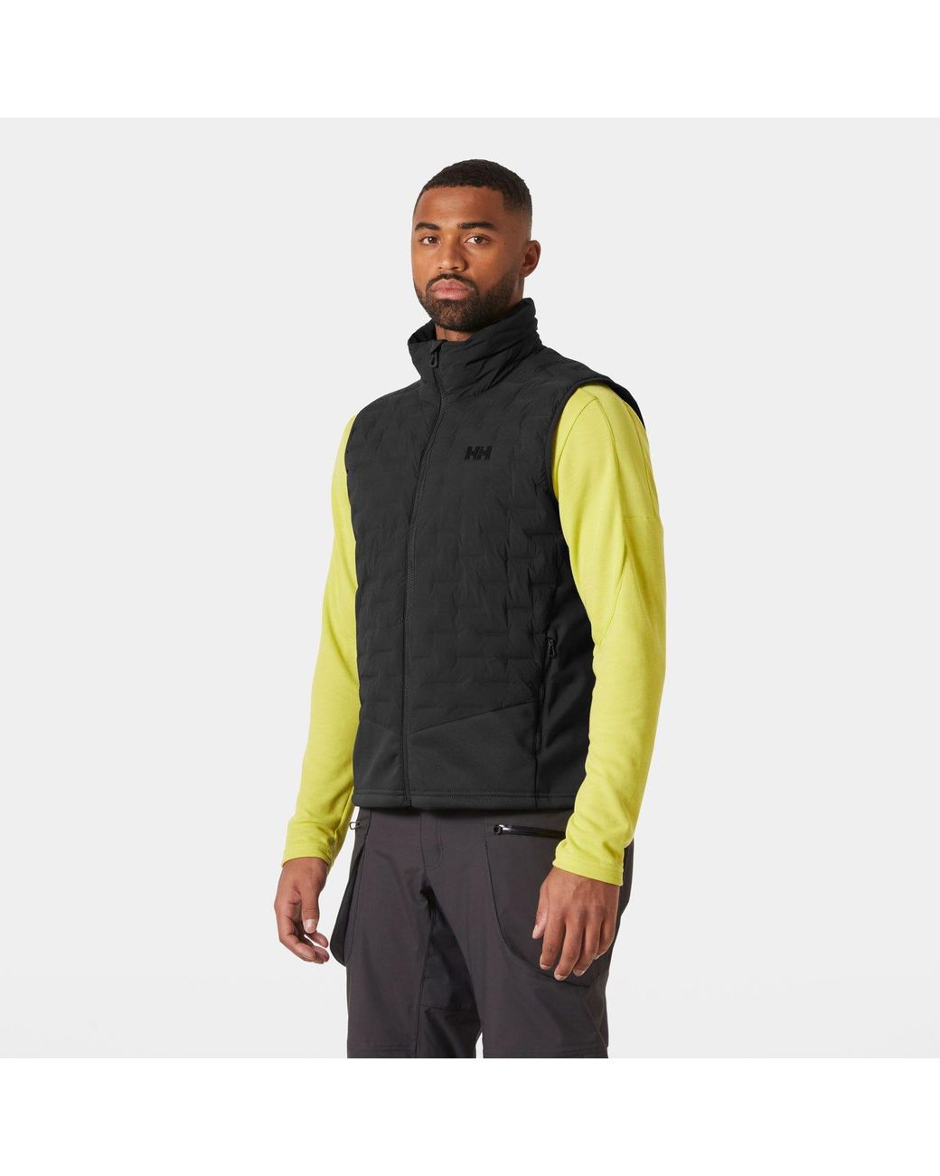 Helly Hansen Gray Hp Hybrid Stretch Insulator Vest for men