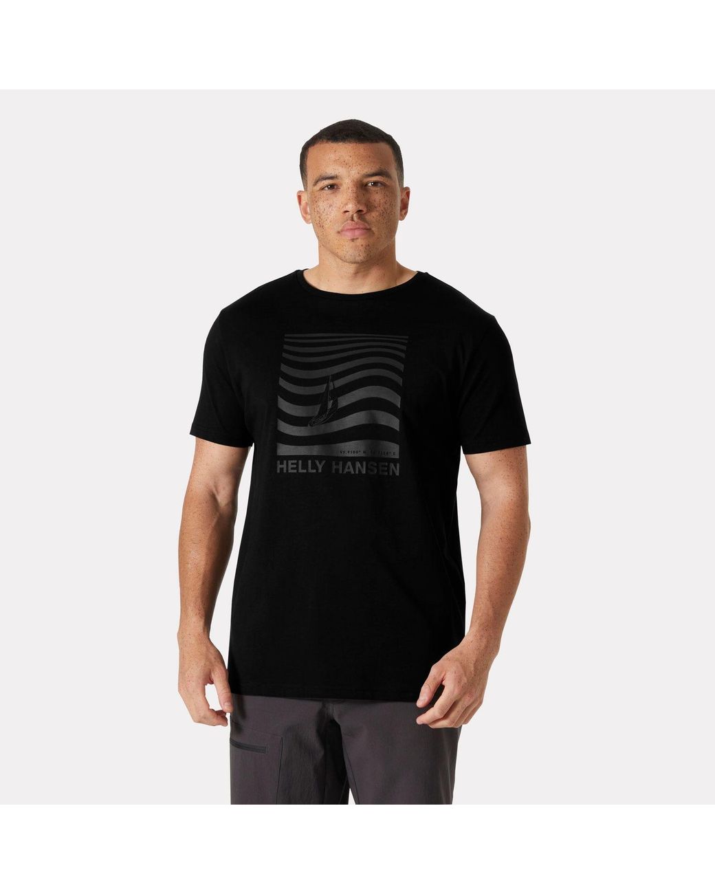 Helly Hansen Black Shoreline T-Shirt 3.0 for men