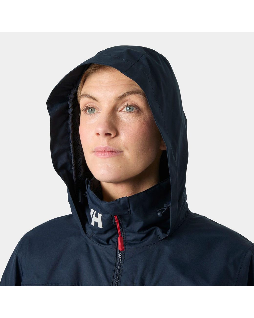Crew Hooded Pile Jacket Mujer Helly Hansen de color Blue