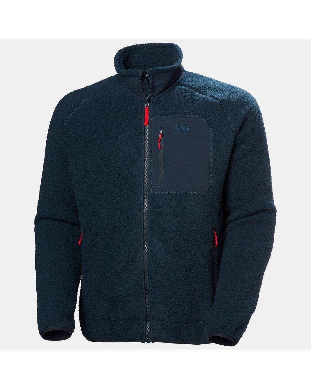 Helly Hansen Blue Panorama Pile Fleece Block Jacket for men