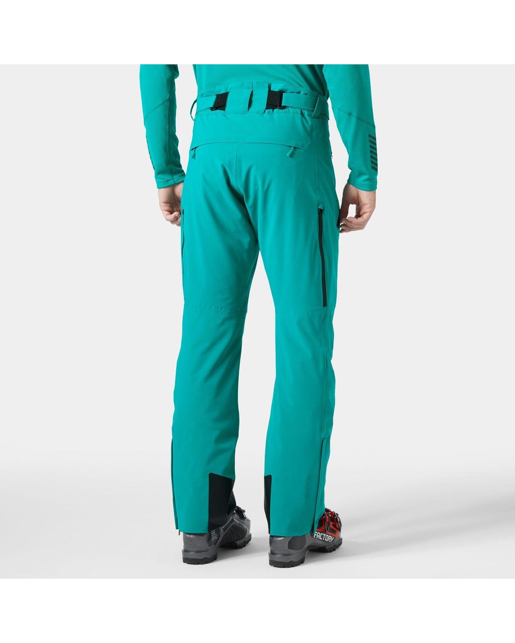 Helly Hansen Blue Alpha Lifaloft Lightweight Mountain Ski Pants for men