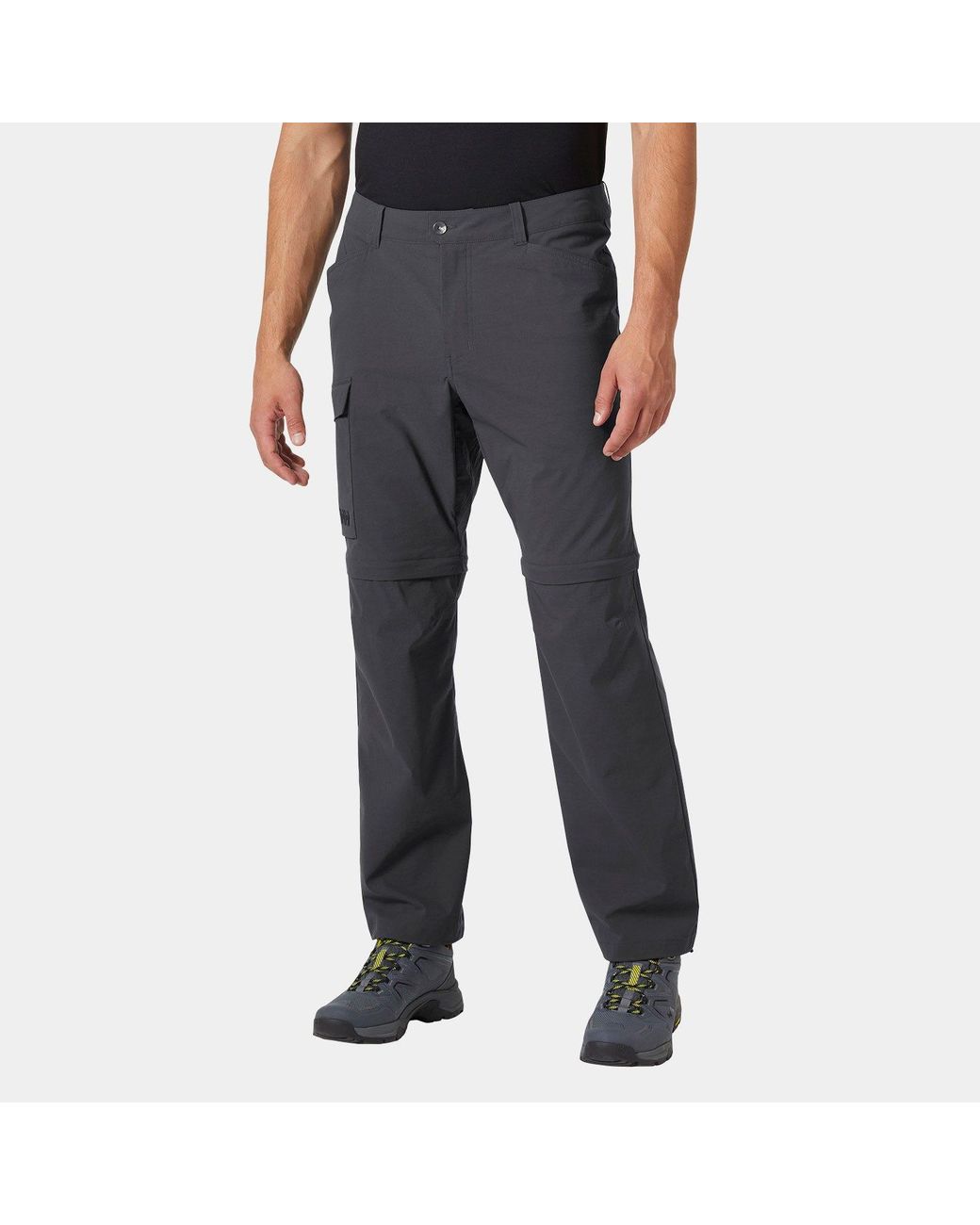 Helly Hansen Black Elv Light Zip-Off Tur Trousers for men