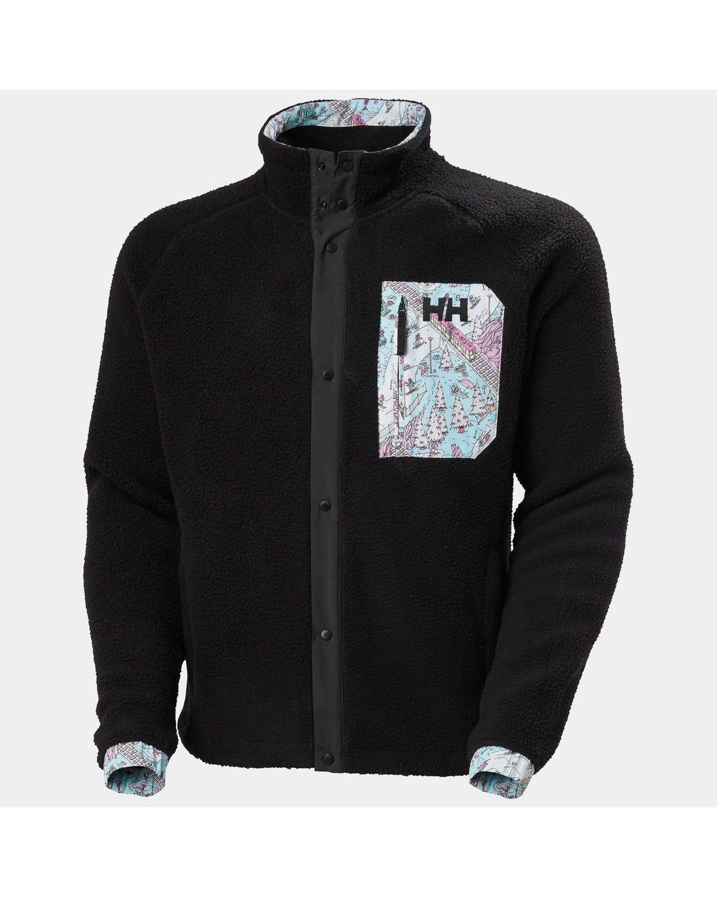 Helly Hansen Black Panorama Pile Snap for men