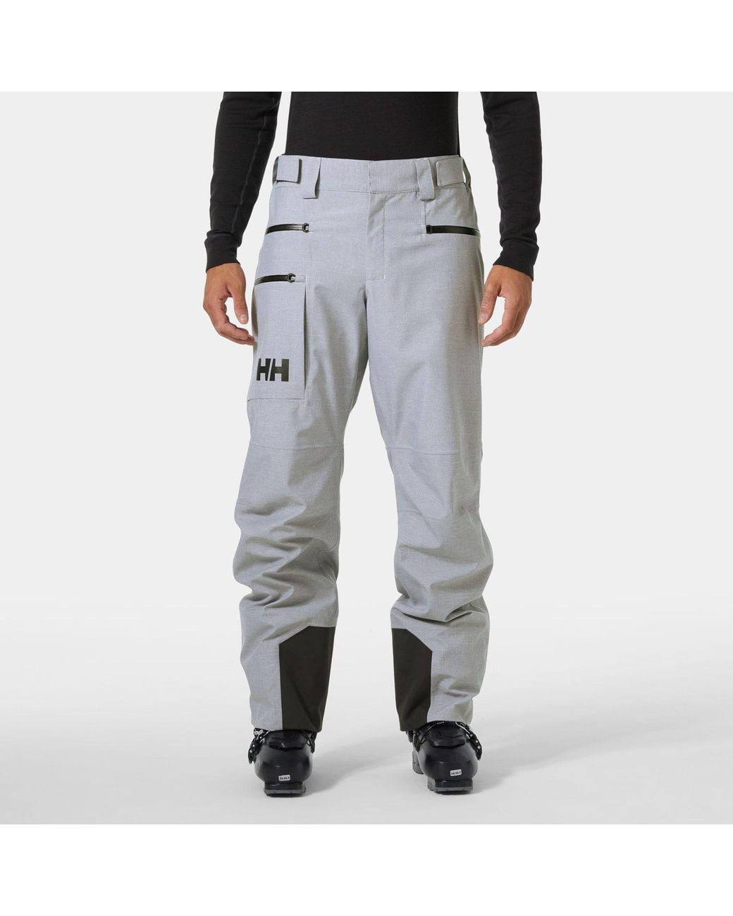 Helly Hansen Gray Garibaldi 2.0 Classic Freeride Ski Pants Grey for men