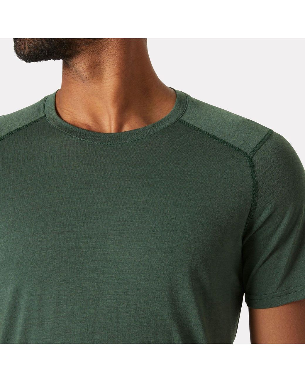 Helly Hansen Green Durawool T-Shirt for men