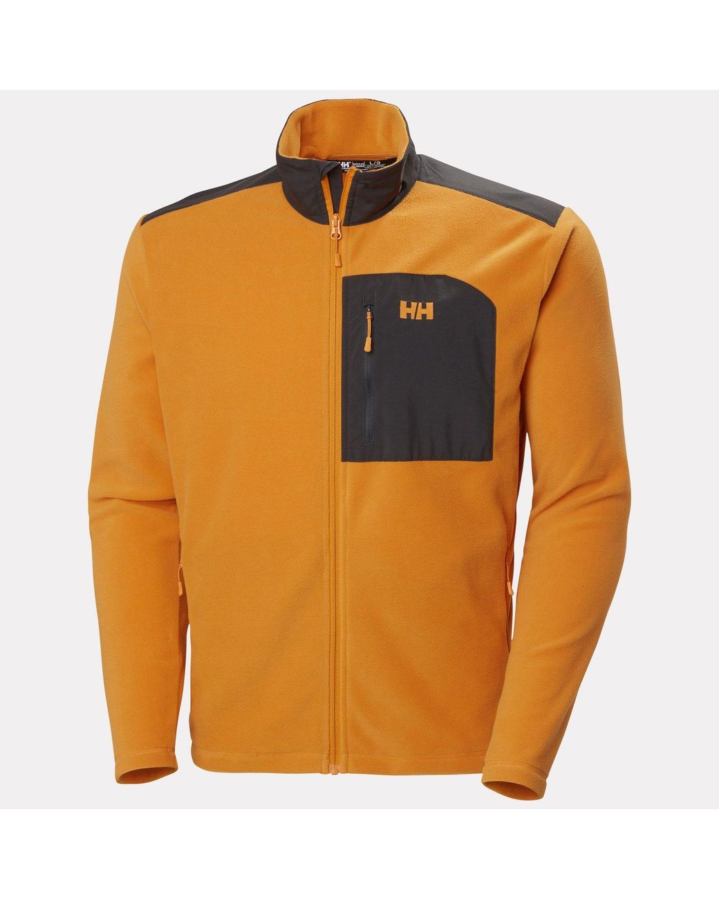 Helly Hansen Orange Daybreaker Block Microfleece Jacket for men