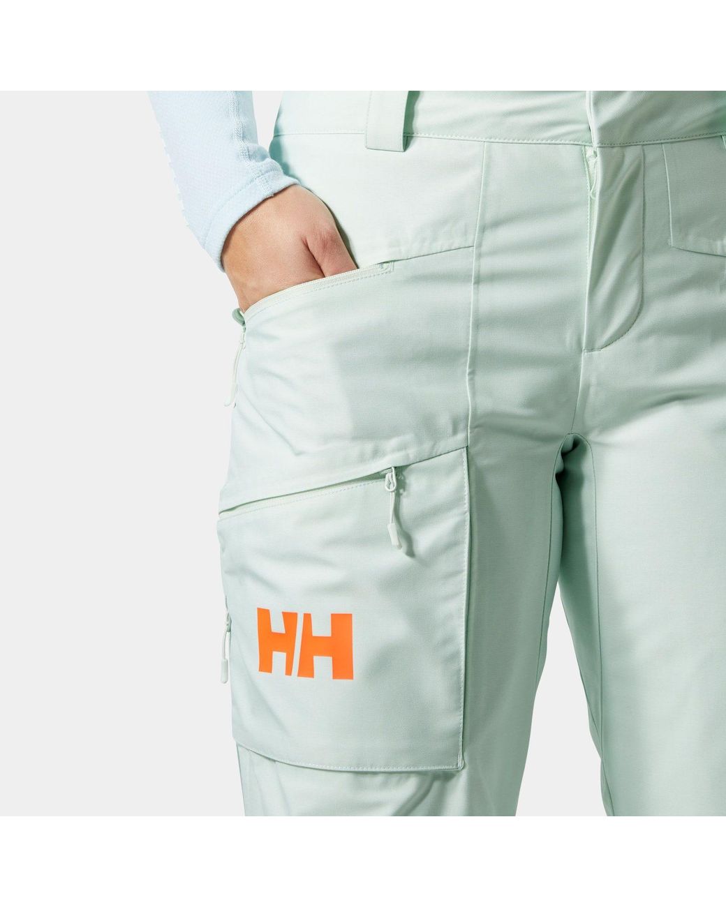 Helly Hansen Green Powderqueen Ski Trousers for men