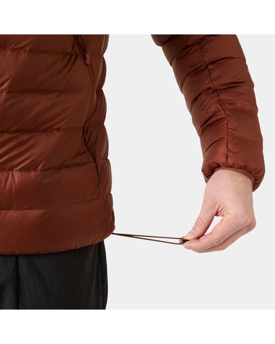 Helly Hansen Brown Verglas Hooded Down Jacket 2.0 for men