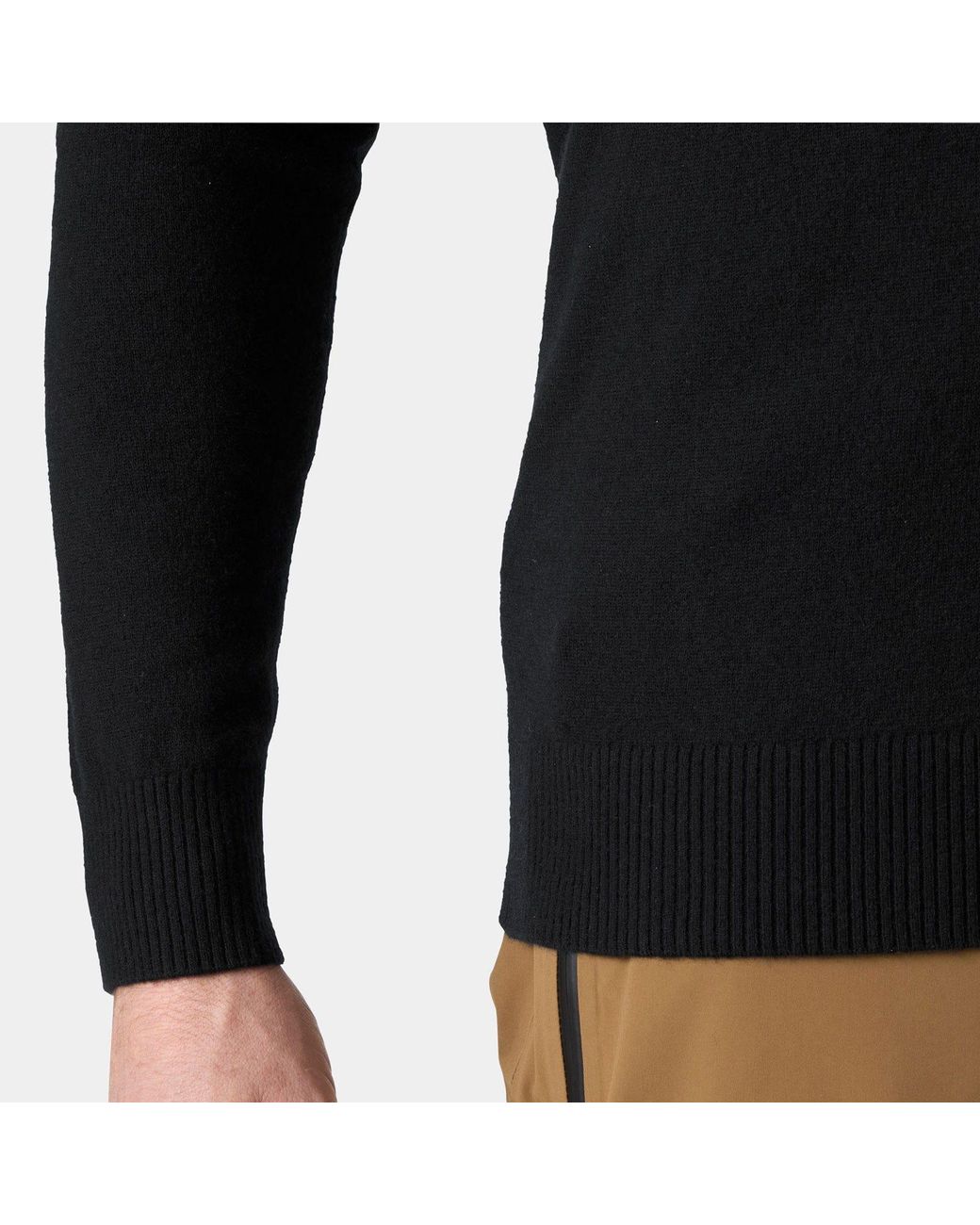 Helly Hansen Black Afton Knitted Half-Zip for men