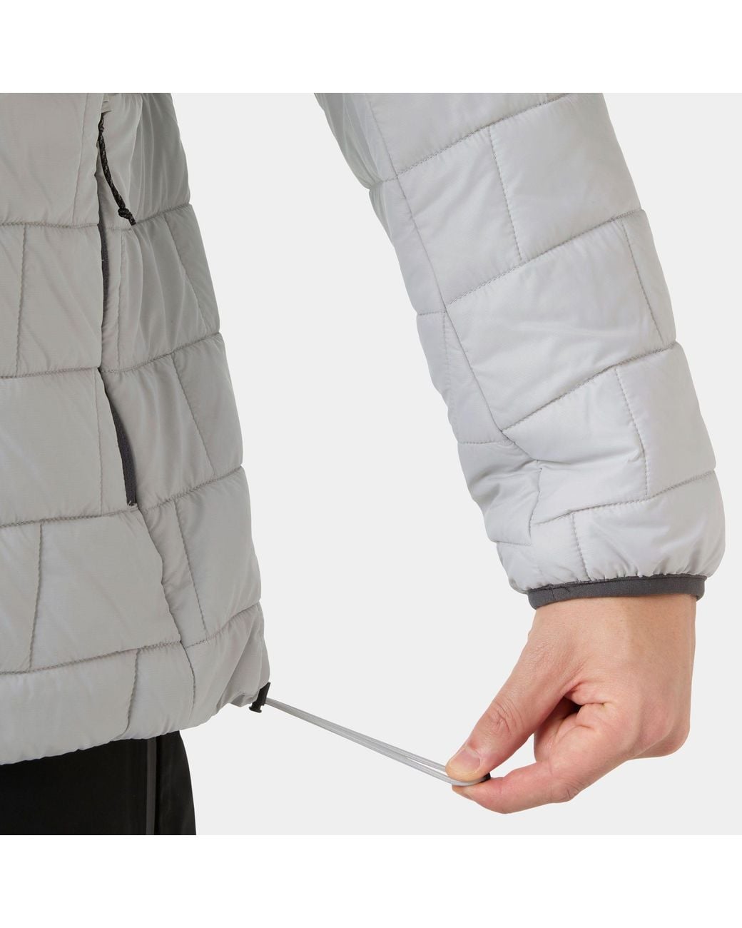 Helly Hansen Gray Lifaloft Hooded Insulator for men