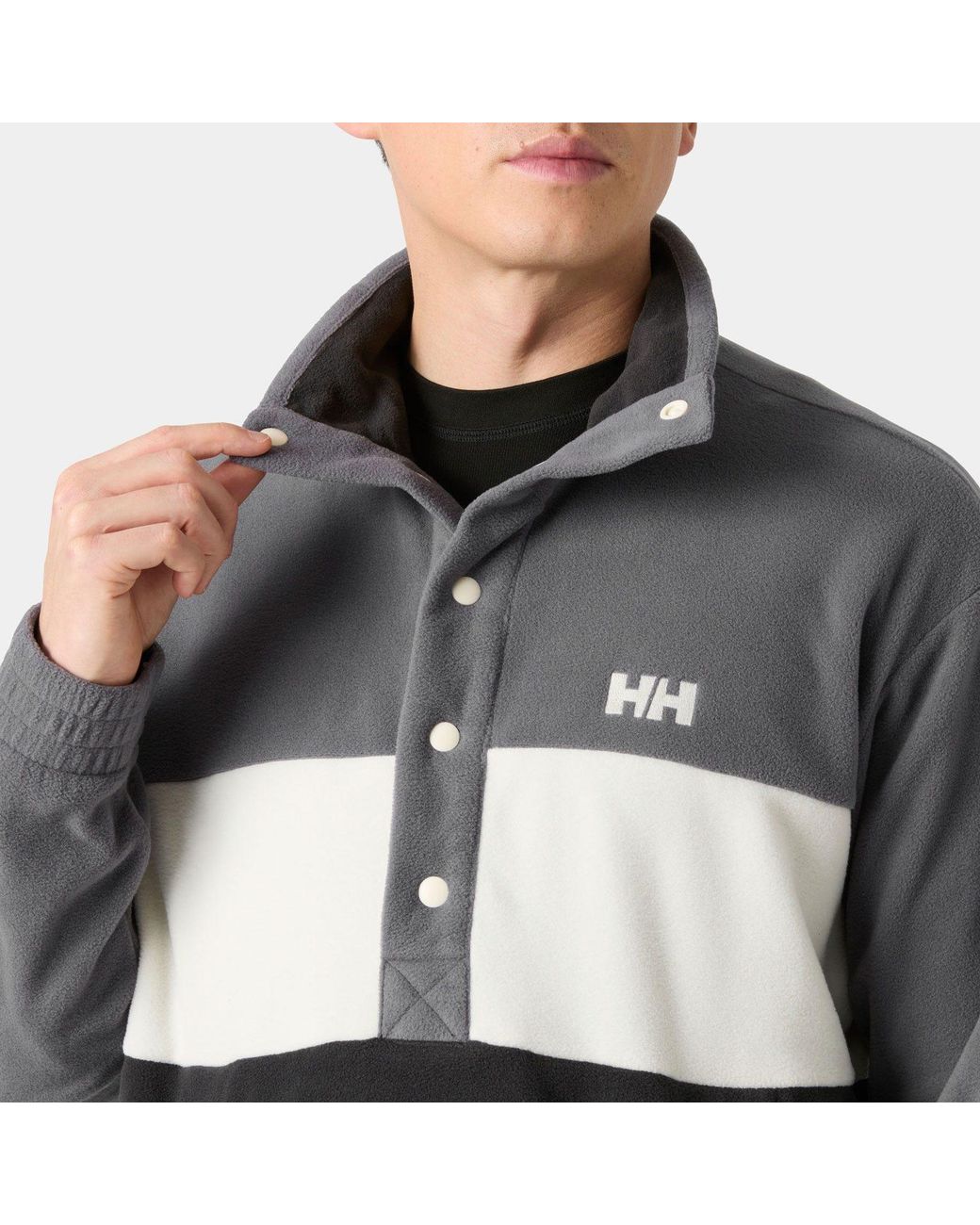 Helly Hansen Gray Daybreaker Hugg Snap Fleece for men