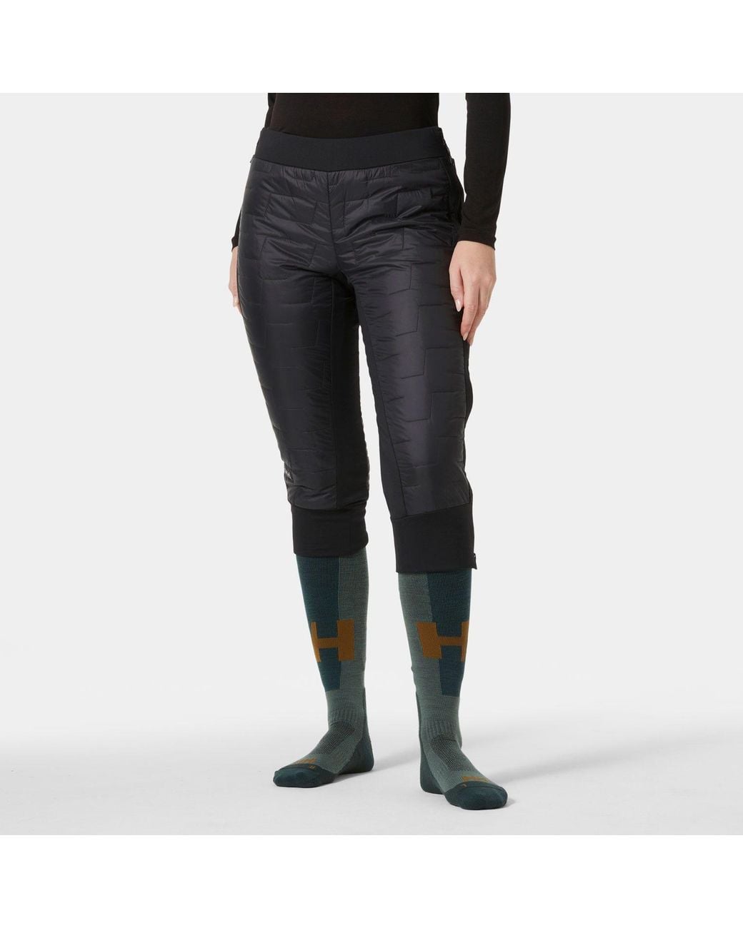 Helly Hansen Black Lifaloft Full Zip Insulator Pants