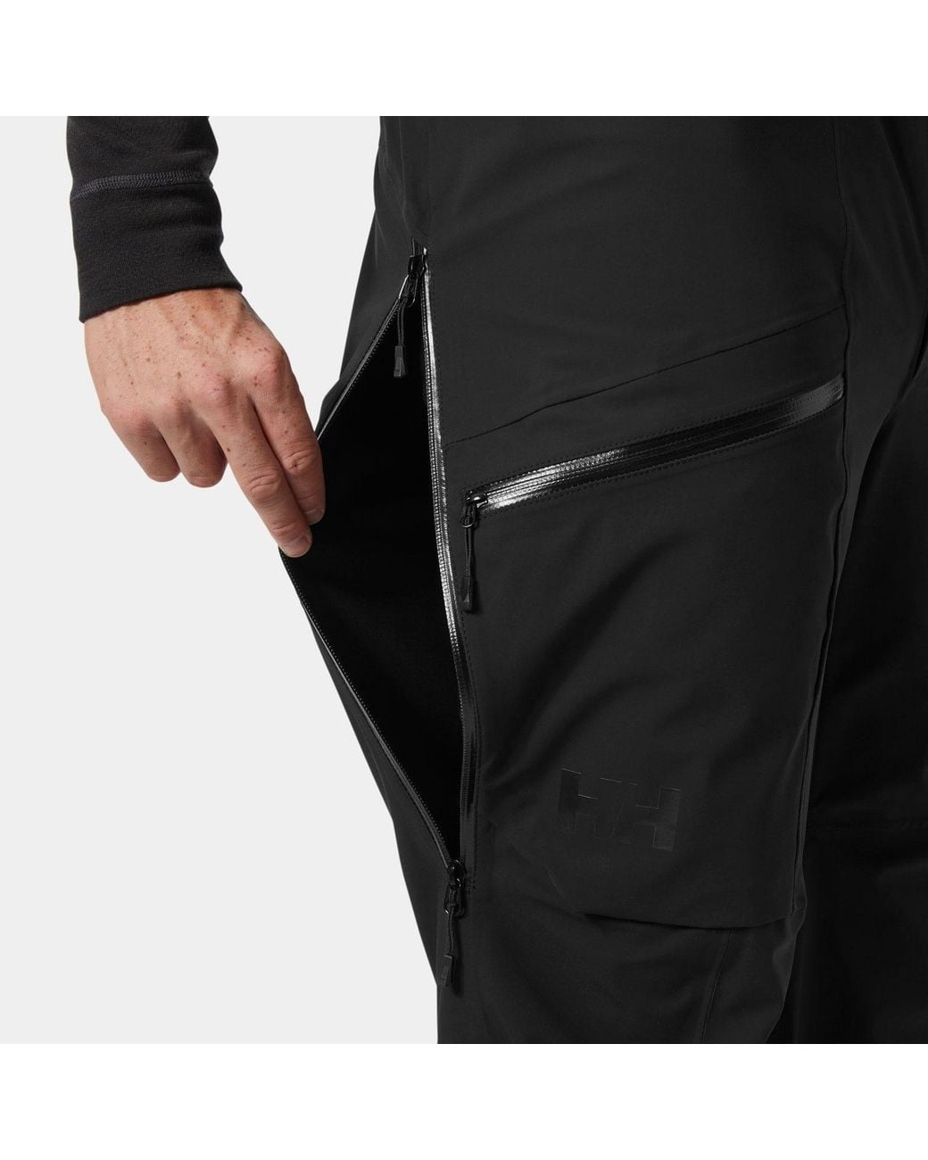 Helly Hansen Black Verglas Backcountry Ski Shell Trousers for men