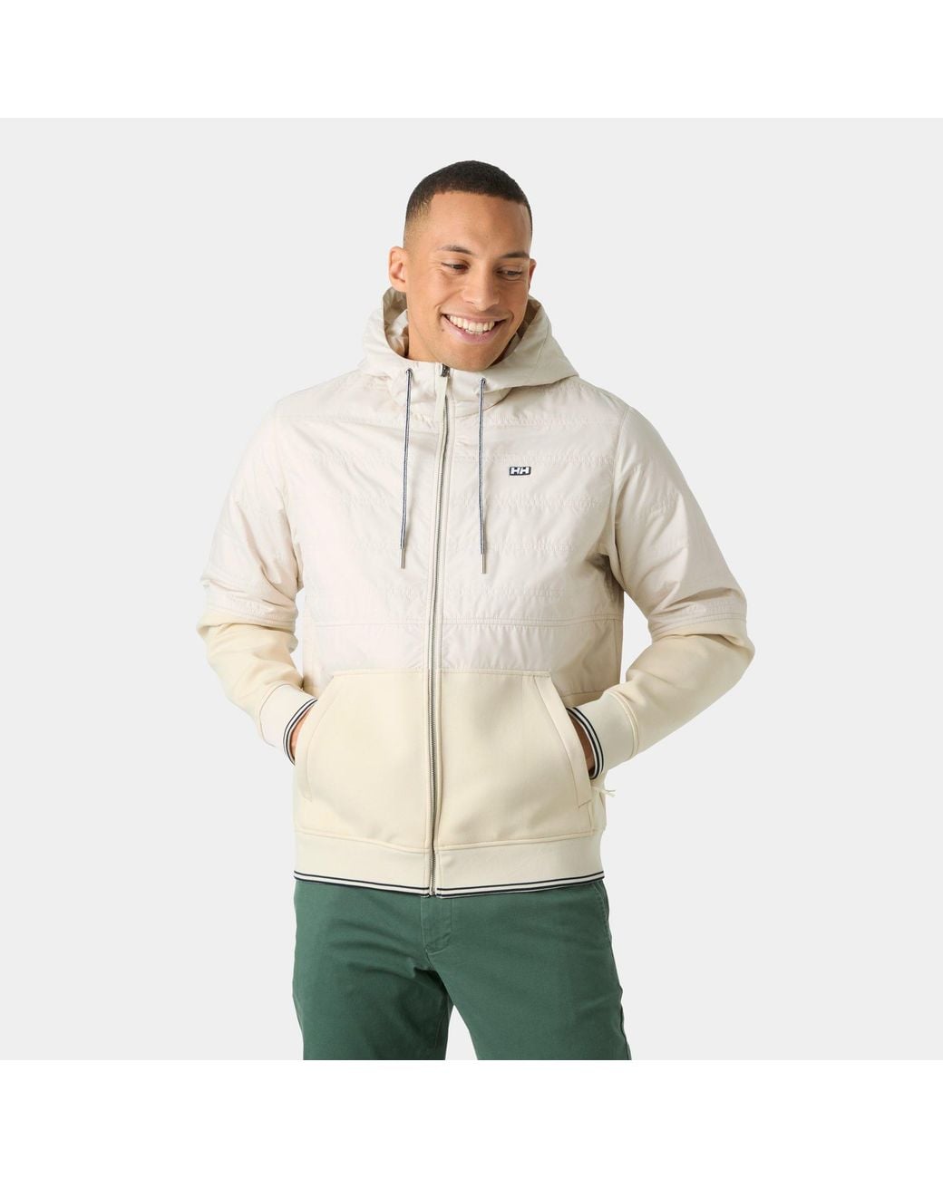 Helly Hansen Natural Koster Hybrid Full-Zip Hoodie for men