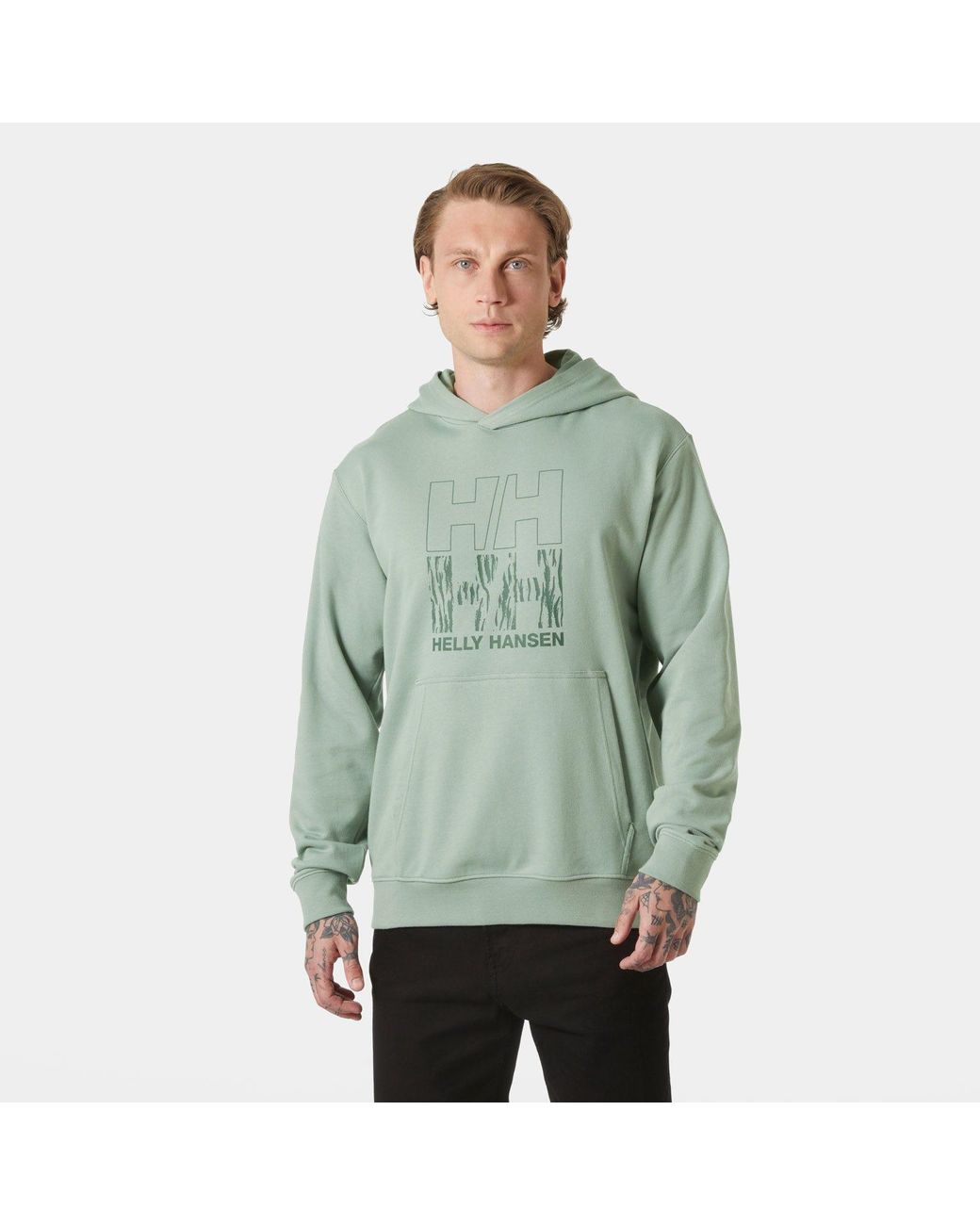 Helly Hansen Green Core Graphic Sweat Hoodie for men
