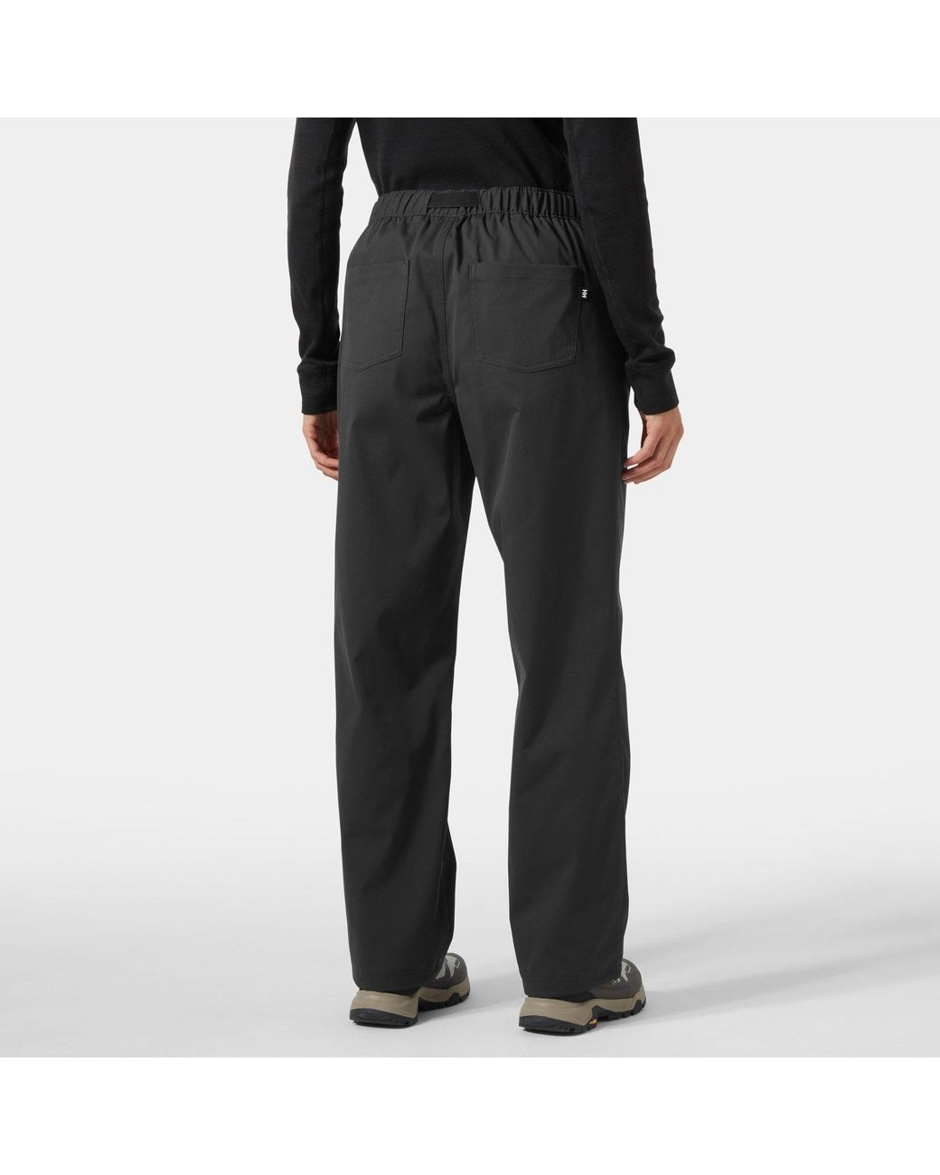 Helly Hansen Black Holmen Relaxed Trousers for men