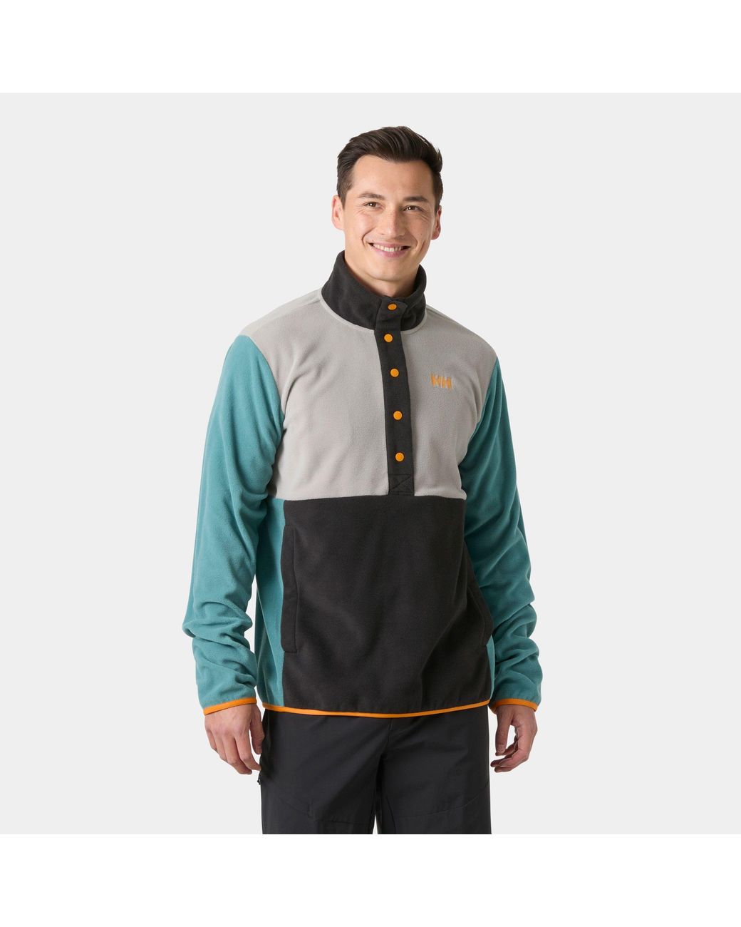 Daybreaker Snap Pullover Verde di Helly Hansen in Green da Uomo