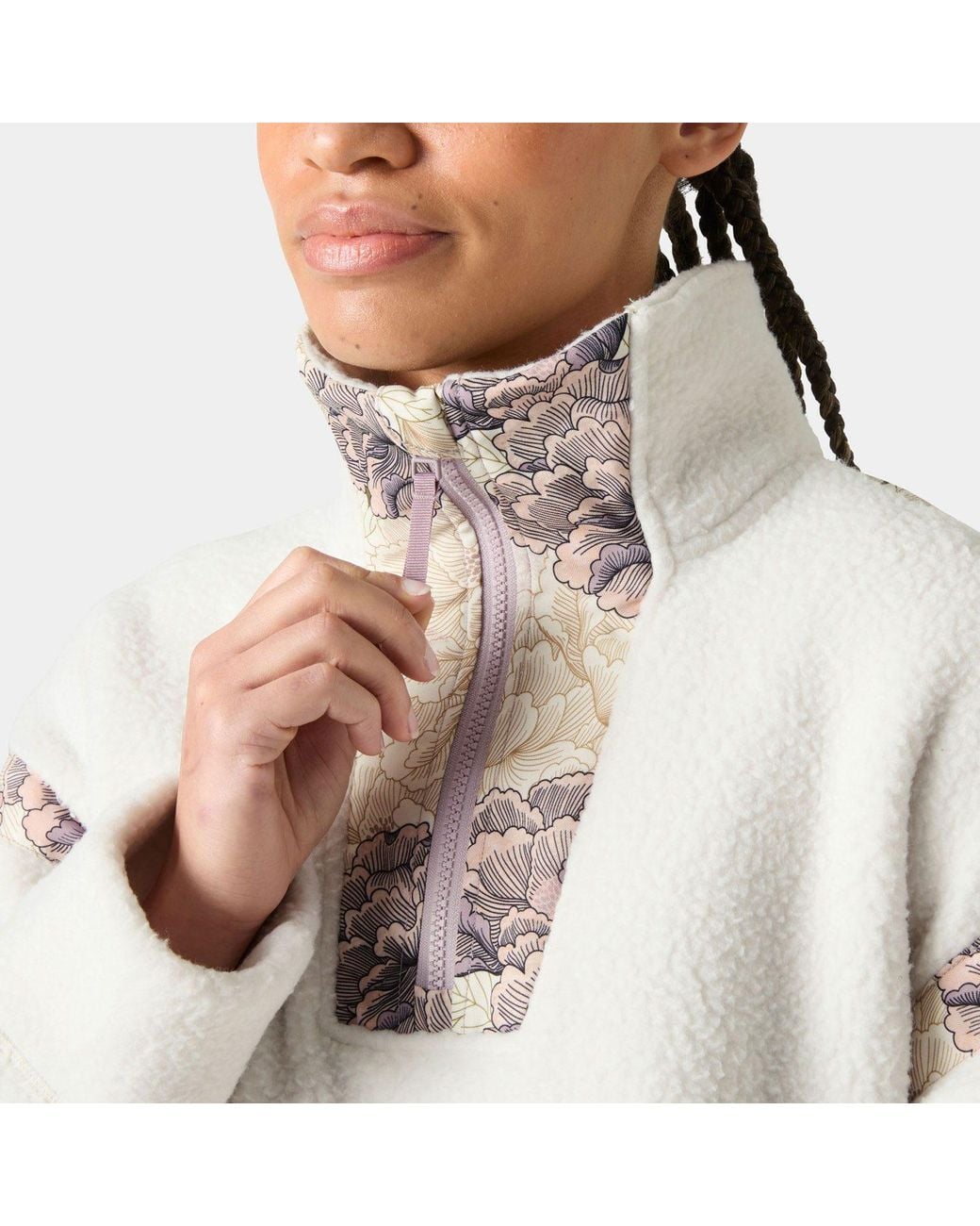 Helly Hansen White Imperial Pile Zip Pullover