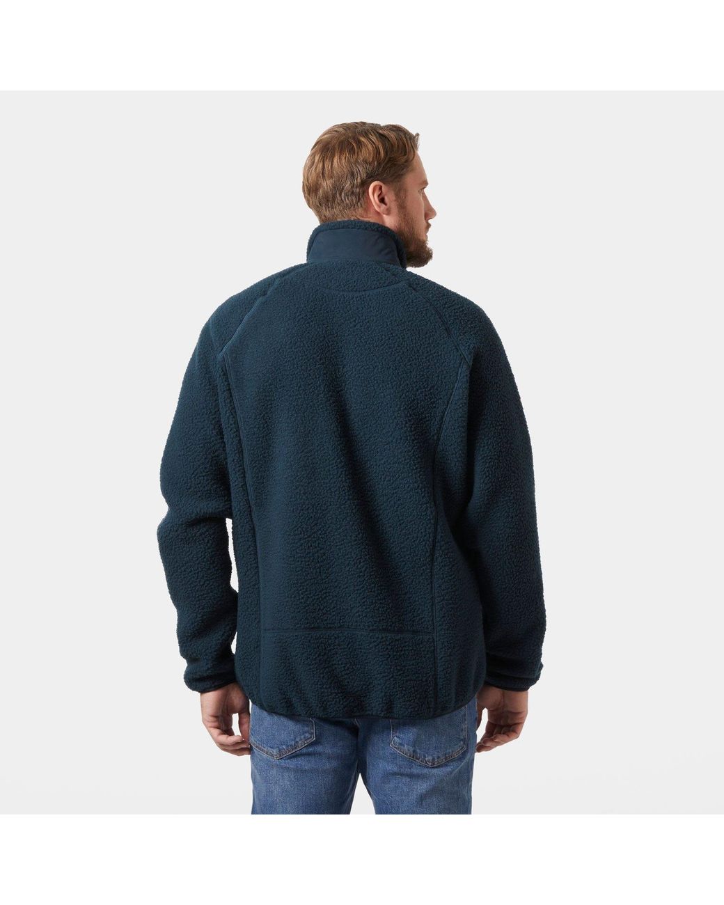 Helly Hansen Blue Panorama Pile Fleece Block Jacket for men