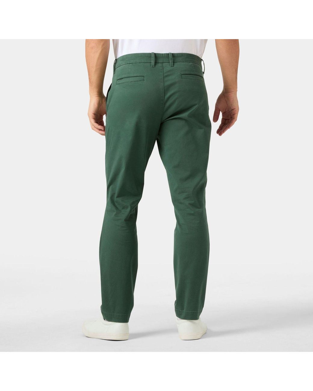 Helly Hansen Green Bryggen Chino Trousers for men