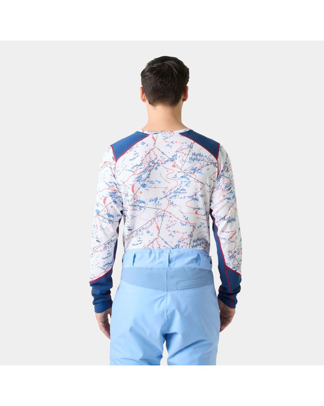 Helly Hansen Blue Lifa Active Crew Base Layer for men