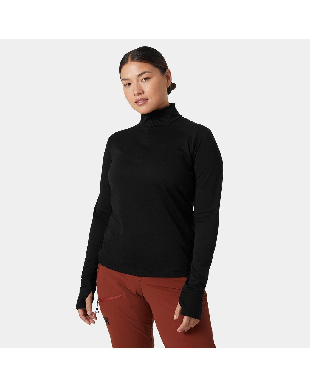 Helly Hansen Black Lifa Tech Lite Half-Zip T-Shirt