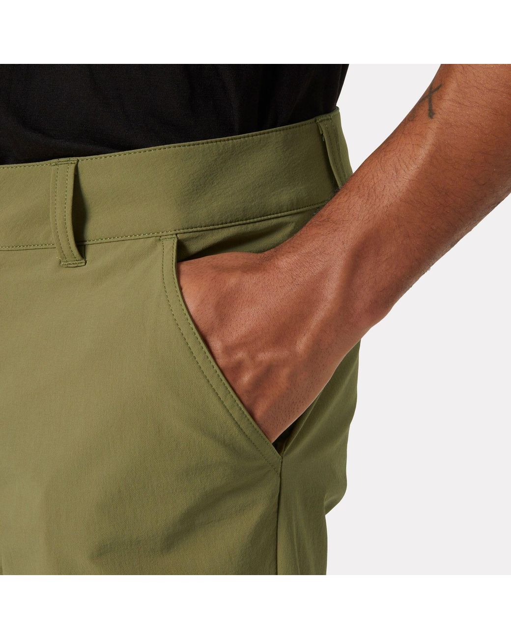Helly Hansen Green Brono Softshell Zip Off Trousers for men