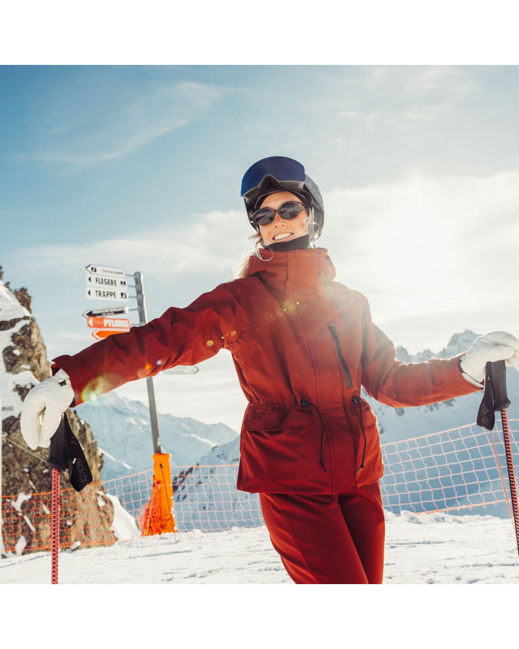 Nora Insulated 2.0 Giacca Da Sci Rosso di Helly Hansen in Red