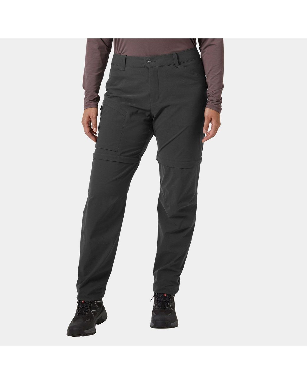 Helly Hansen Black Elv Light Zip Off Trousers for men