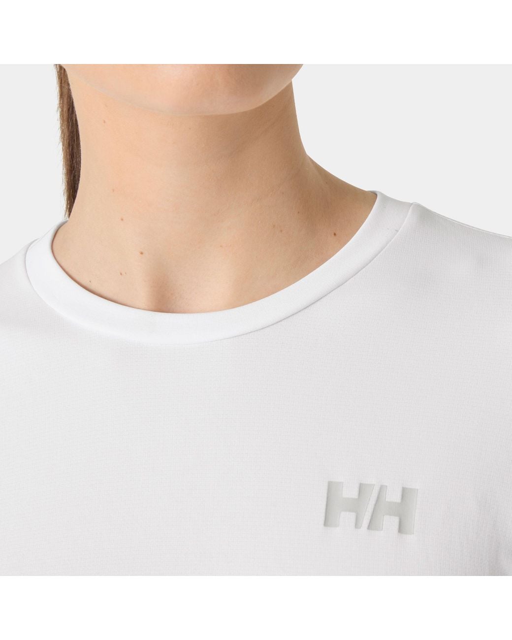 Helly Hansen White Lifa Active Solen Long Sleeve