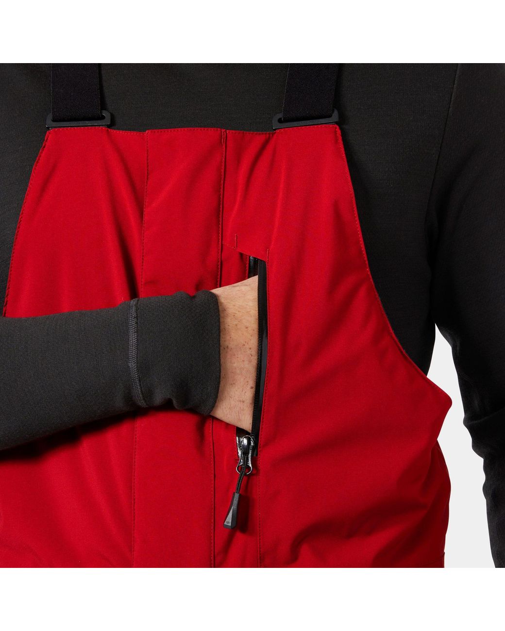 Helly Hansen Red Legendary Insulated Ski Bib Trousers