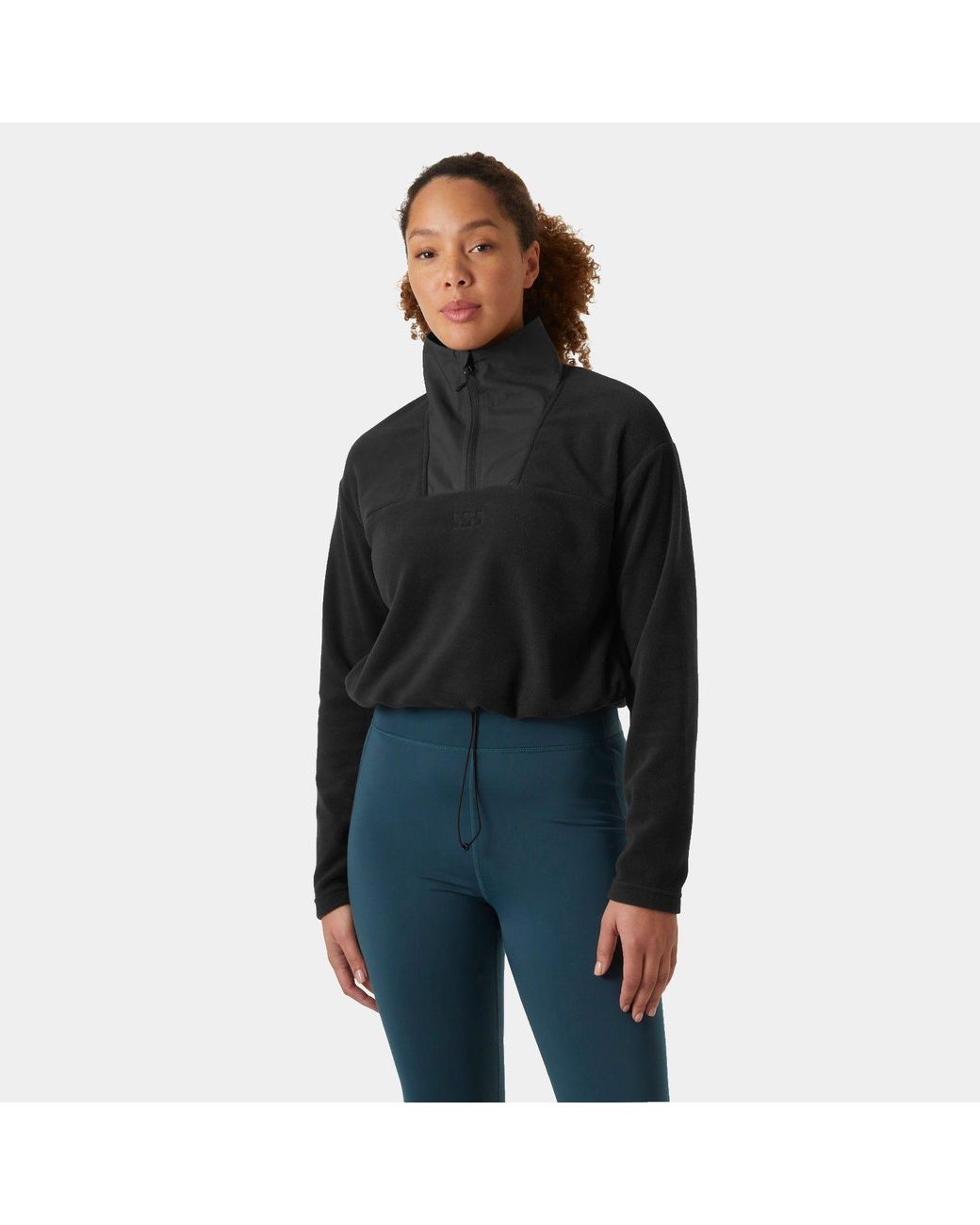 Helly Hansen Black Daybreaker Cropped Fleece