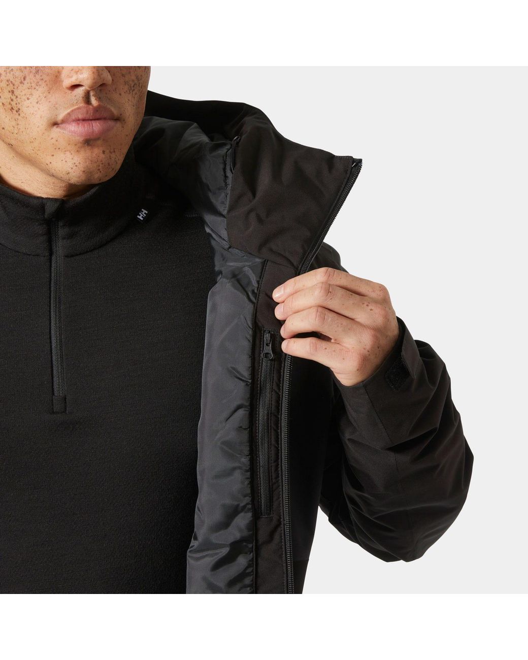 Helly Hansen Black Gravity Insulated Ski Jacket for men