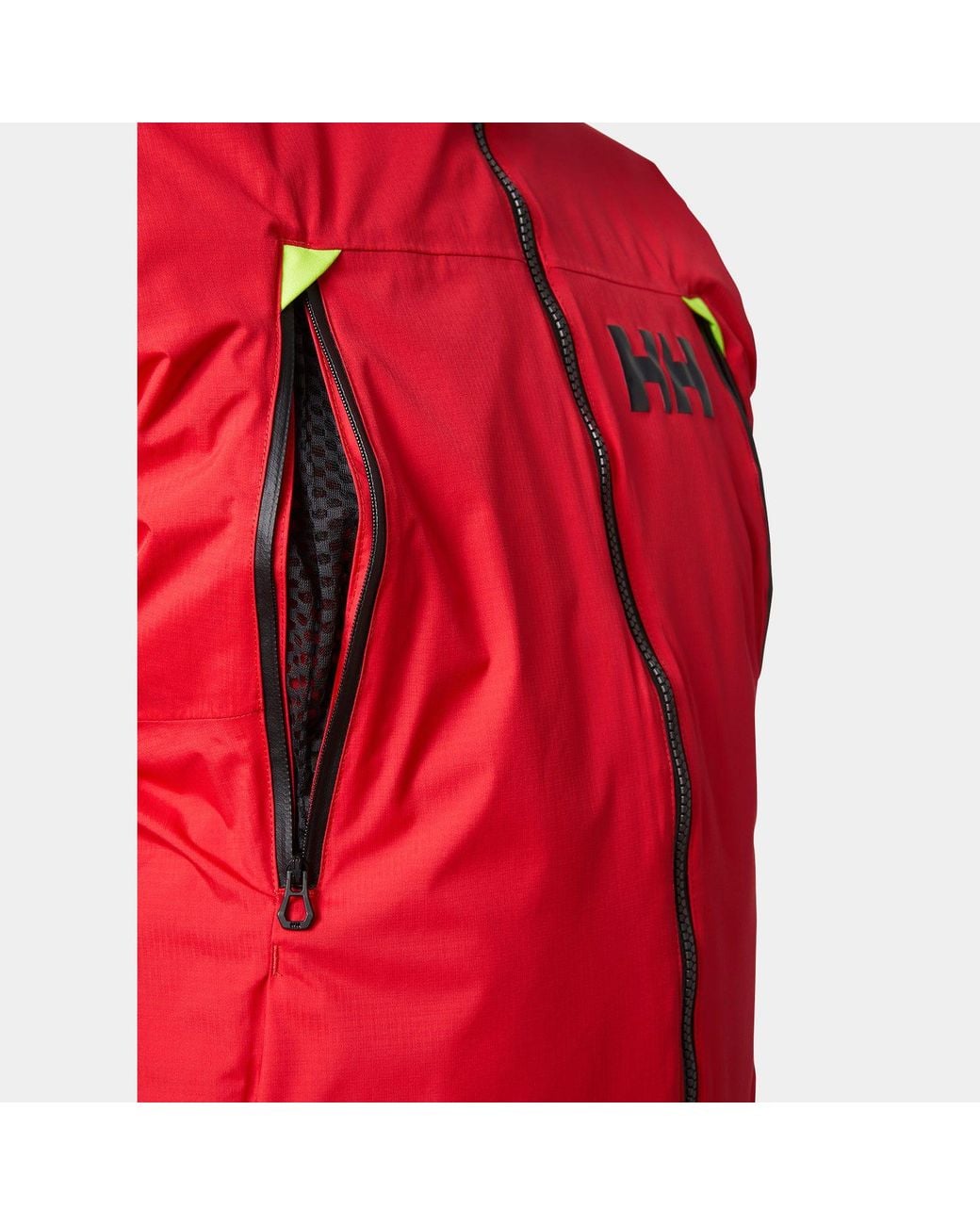 Helly Hansen Red Aegir H2Flow Midlayer Sailing Jacket