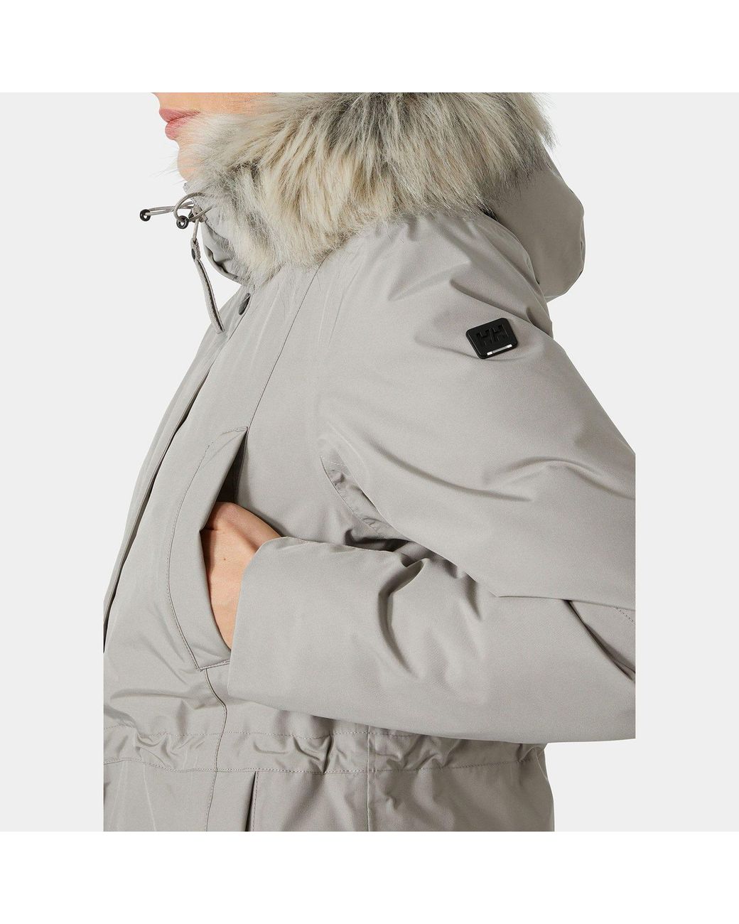 Helly Hansen Gray Senja Parka (Terrazzo) Clothing