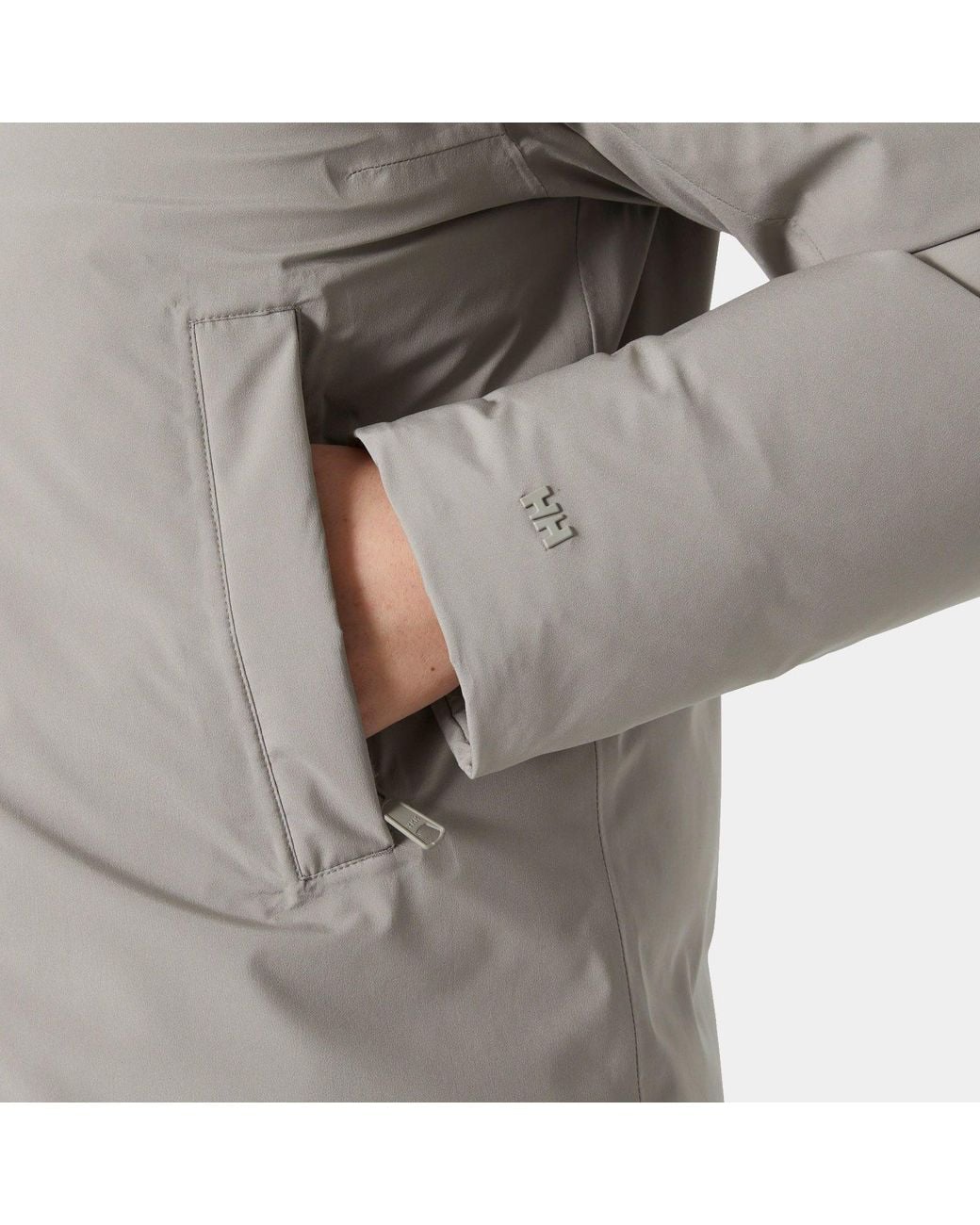 Helly Hansen Gray Urban Pro Helly Tech Down Coat Damen